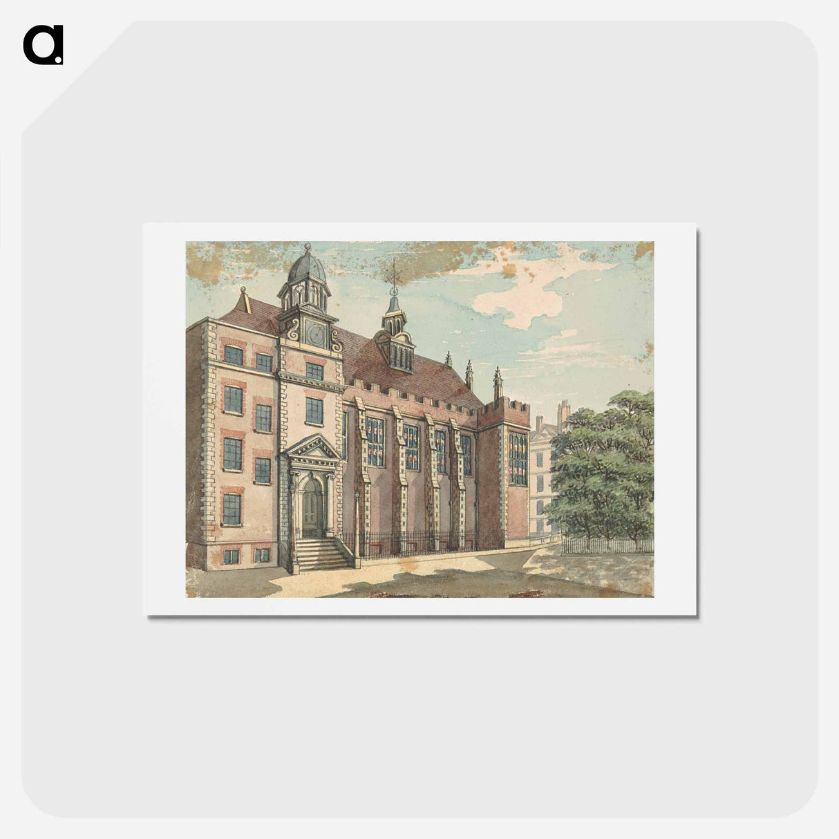 アートポストカード-North Front of Temple Hall
 - イェール大学アートギャラリー Postcard.