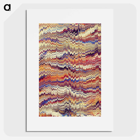 アートポスター-Decorative Paper from Christ's Passion, a tragedie with annotations
 - 大英図書館 Poster.