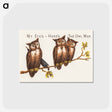 アートポストカード-The Owl Man
 - ボストン公共図書館 Postcard.