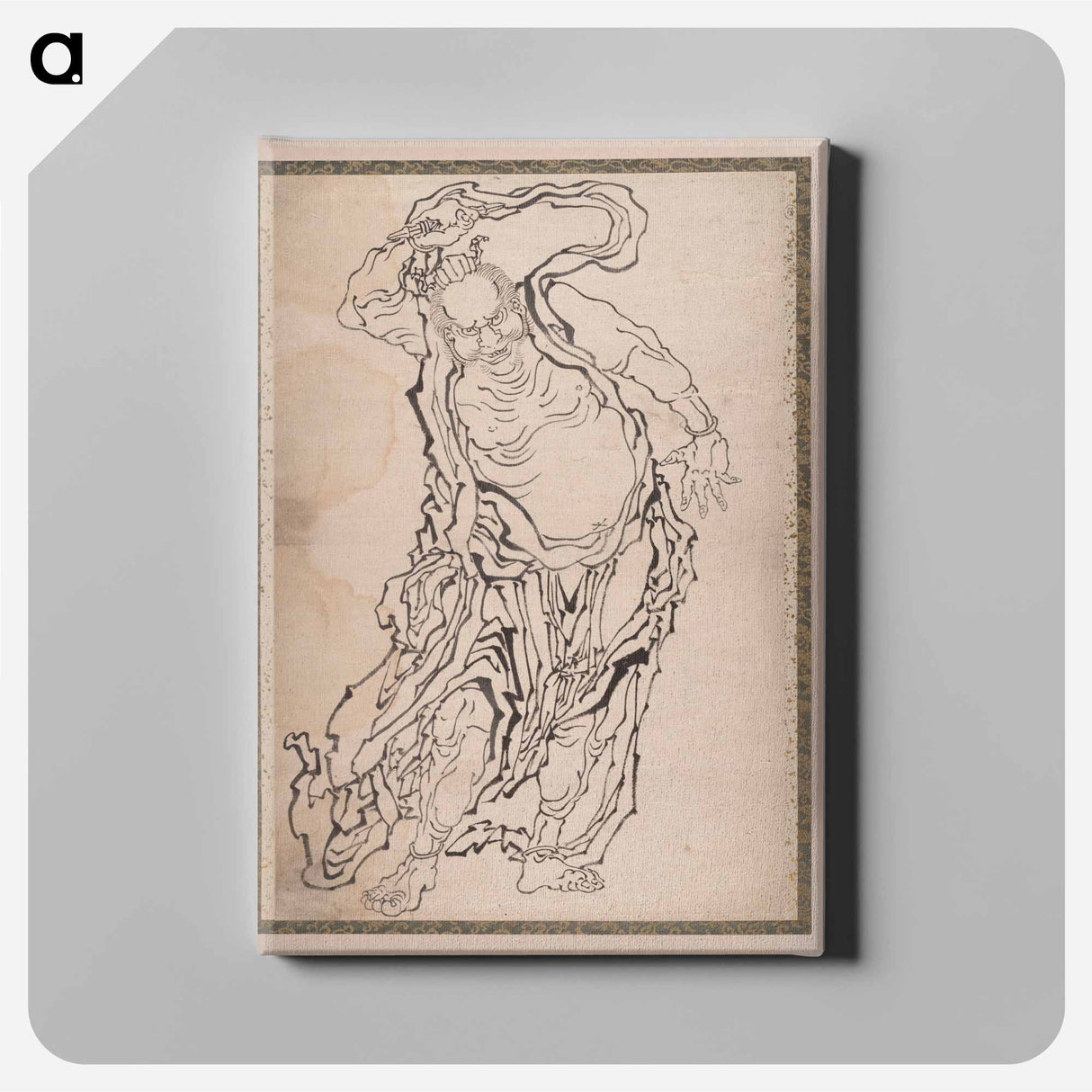 Nio the Guardian - Katsushika Hokusai Canvas.