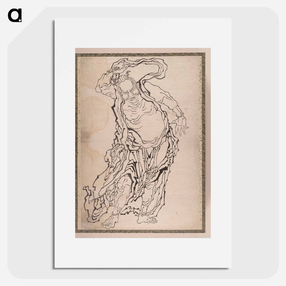Nio the Guardian - Katsushika Hokusai Poster.