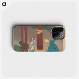 Hokusai's Poem by Ise - Katsushika Hokusai Phone Case.