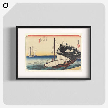 Kuwana, Shichiri watashi-guchi
 - 歌川 広重 Poster.