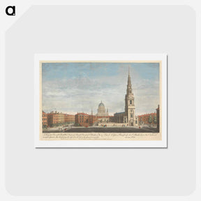 アートポストカード-A Perspective View of the North West Front of ye Parish Church of St. Brides, with the beautiful Spire & c.
 - イェール大学アートギャラリー Postcard.