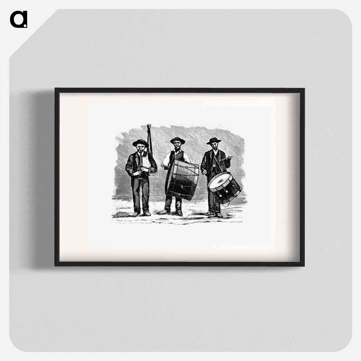 アートポスター-Marching Band from The Minho Pittoresco
 - 大英図書館 Poster.