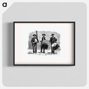 アートポスター-Marching Band from The Minho Pittoresco
 - 大英図書館 Poster.