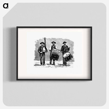 アートポスター-Marching Band from The Minho Pittoresco
 - 大英図書館 Poster.