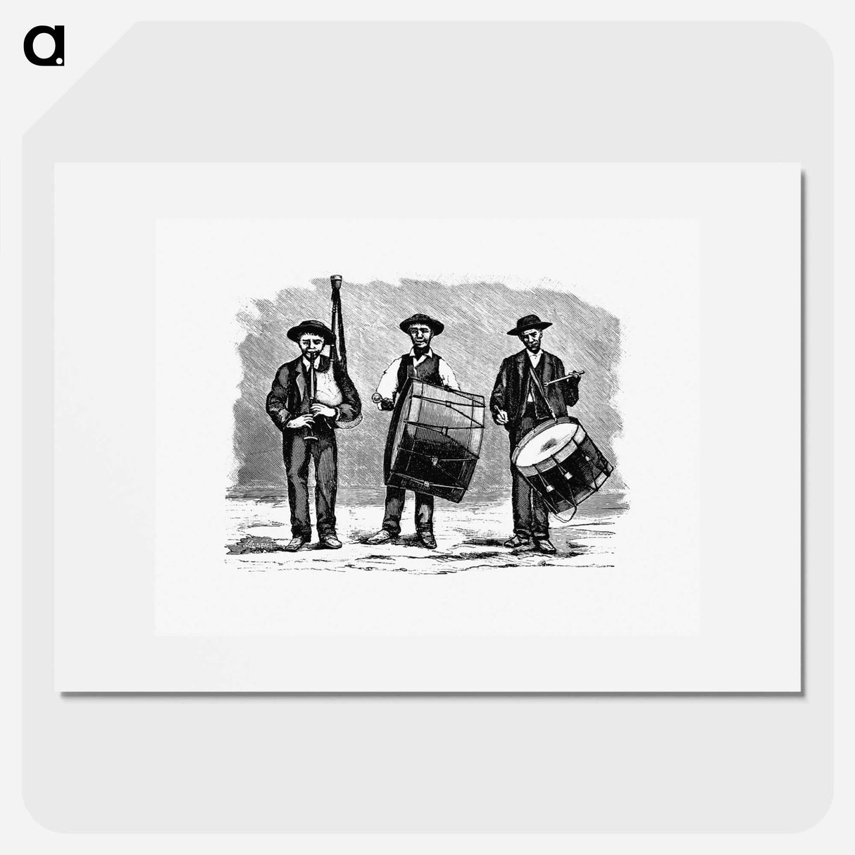 アートポスター-Marching Band from The Minho Pittoresco
 - 大英図書館 Poster.