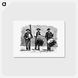 アートポストカード-Marching Band from The Minho Pittoresco
 - 大英図書館 Postcard.