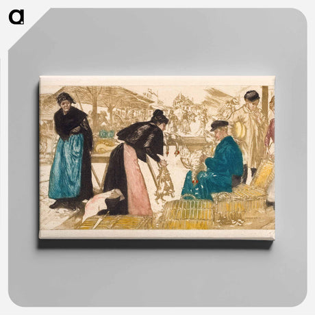 アートパネル-Poultry Market
 - クリーブランド美術館 Canvas.