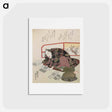 アートポストカード-Actor Ichikawa Danjūrō VII Preparing New Year's Gifts
 - 歌川 国貞 Postcard.