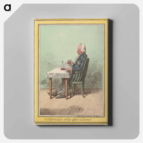 アートパネル-Un Diplomatique, Settl'ing Affairs at Stevens's (Baron Haslang, Bavarian Minister)
 - イェール大学アートギャラリー Canvas.