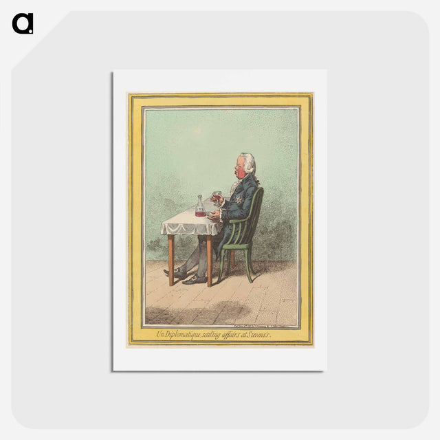 アートポストカード-Un Diplomatique, Settl'ing Affairs at Stevens's (Baron Haslang, Bavarian Minister)
 - イェール大学アートギャラリー Postcard.