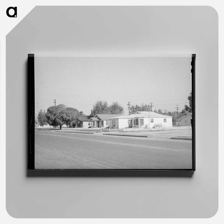 アートパネル-Houses, Delano, California
 - ラッセル リー Canvas.