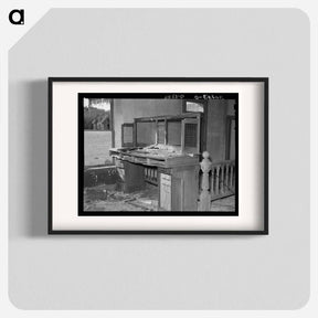 アートポスター-Counter of Main Mining Office, Two Bit Creek
 - ラッセル リー Poster.