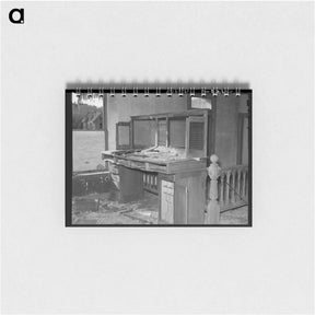 アートメモ帳-Counter of Main Mining Office, Two Bit Creek
 - ラッセル リー Memo.