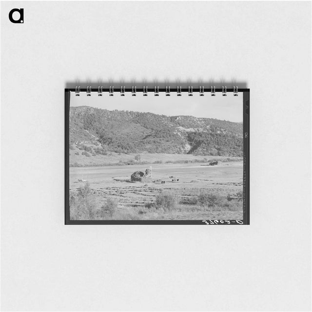 アートメモ帳-Putting Up Hay in a Mountain Valley, Ouray County
 - ラッセル リー Memo.