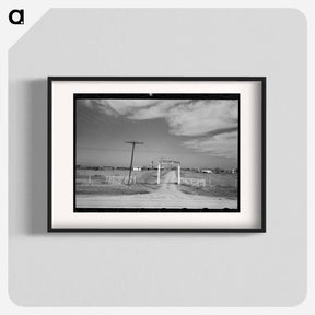 アートポスター-Entrance to Dairy, Tom Green County, Near San Angelo, Texas
 - ラッセル リー Poster.