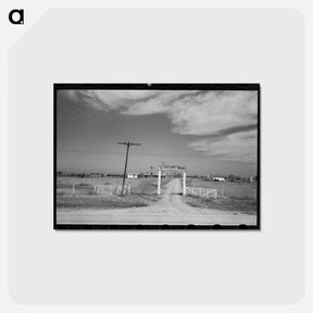 アートポストカード-Entrance to Dairy, Tom Green County, Near San Angelo, Texas
 - ラッセル リー Postcard.