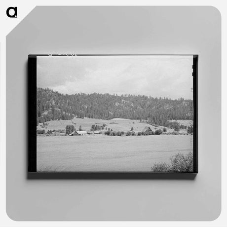 アートパネル-Farmland and Farmstead, Garden Valley, Boise County, Idaho
 - ラッセル リー Canvas.