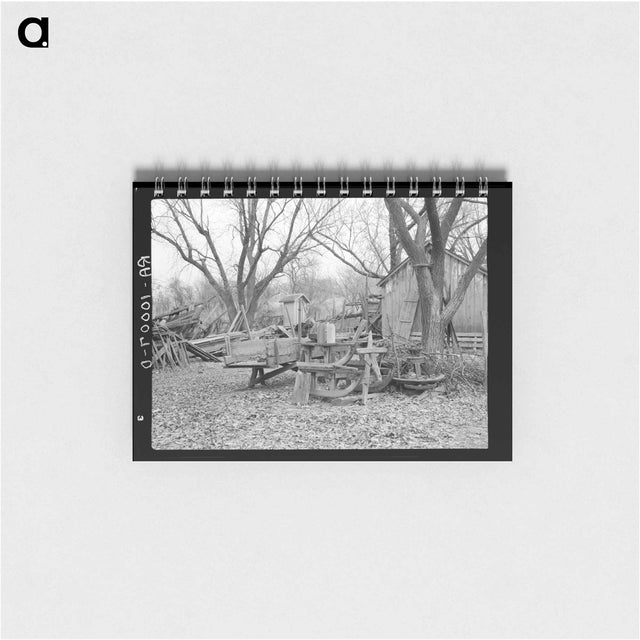 アートメモ帳-Farmyard of W.H. Cox Farm, Clearcreek Town, Johnson County, Iowa
 - ラッセル リー Memo.
