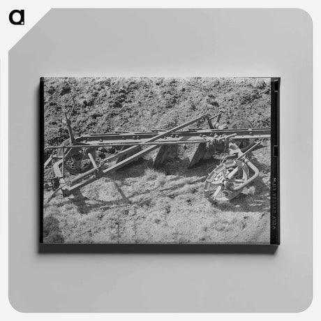 アートパネル-Disk Plow Breaking Virgin Sod, El Indio, Texas
 - ラッセル リー Canvas.