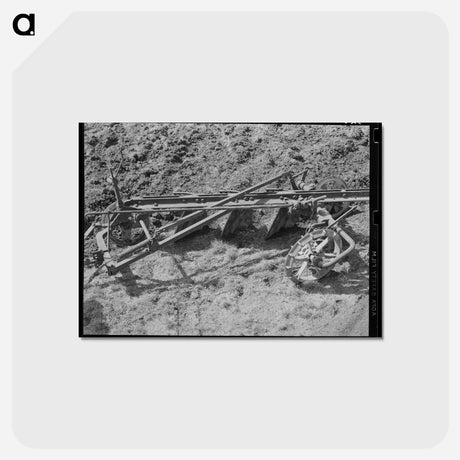 アートポストカード-Disk Plow Breaking Virgin Sod, El Indio, Texas
 - ラッセル リー Postcard.