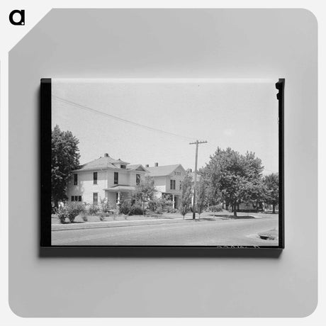 アートパネル-Houses, Muskogee, Oklahoma
 - ラッセル リー Canvas.