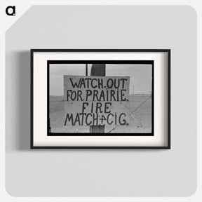 アートポスター-Roadside Sign, Marfa, Texas
 - ラッセル リー Poster.