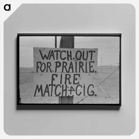 アートパネル-Roadside Sign, Marfa, Texas
 - ラッセル リー Canvas.