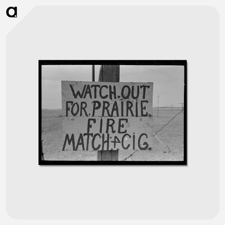 アートポストカード-Roadside Sign, Marfa, Texas
 - ラッセル リー Postcard.