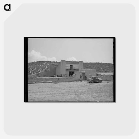 アートポストカード-Church of the Twelve Apostles, Trampas, New Mexico
 - ラッセル リー Postcard.