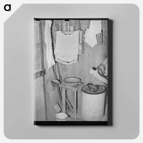 アートパネル-Washstand in Corner of Dwelling
 - ラッセル リー Canvas.