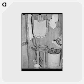 アートポストカード-Washstand in Corner of Dwelling
 - ラッセル リー Postcard.