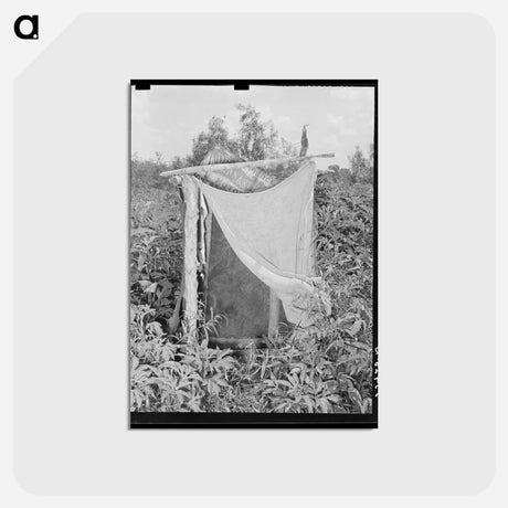 アートポストカード-Privy of Agricultural Day Laborers
 - ラッセル リー Postcard.