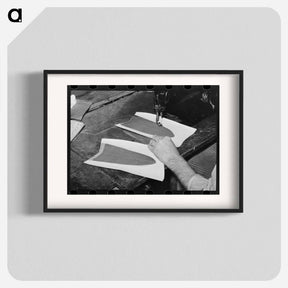 アートポスター-Sewing Boot Lining, Alpine, Texas
 - ラッセル リー Poster.