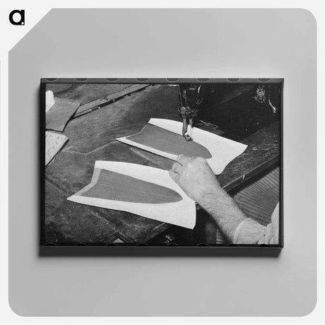 アートパネル-Sewing Boot Lining, Alpine, Texas
 - ラッセル リー Canvas.