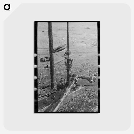 アートポストカード-Oil Well, Creek County, Oklahoma
 - ラッセル リー Postcard.