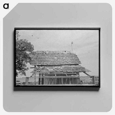 アートパネル-Roof of Shed, Southeast Missouri Farms Project
 - ラッセル リー Canvas.