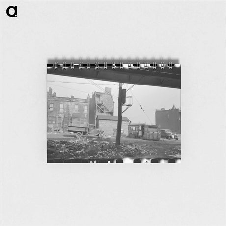アートメモ帳-Lunch Wagon and Apartment House Under the Elevated
 - ラッセル リー Memo.