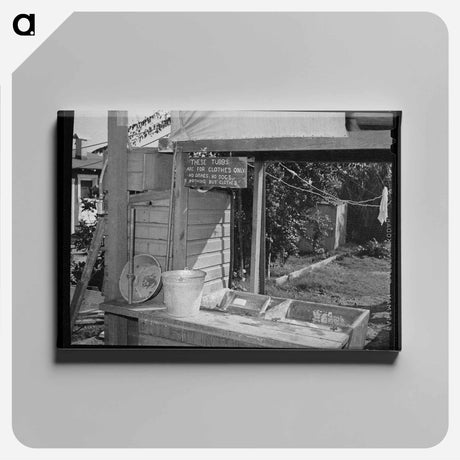 アートパネル-Laundry Facilities at a Trailer Court
 - ラッセル リー Canvas.