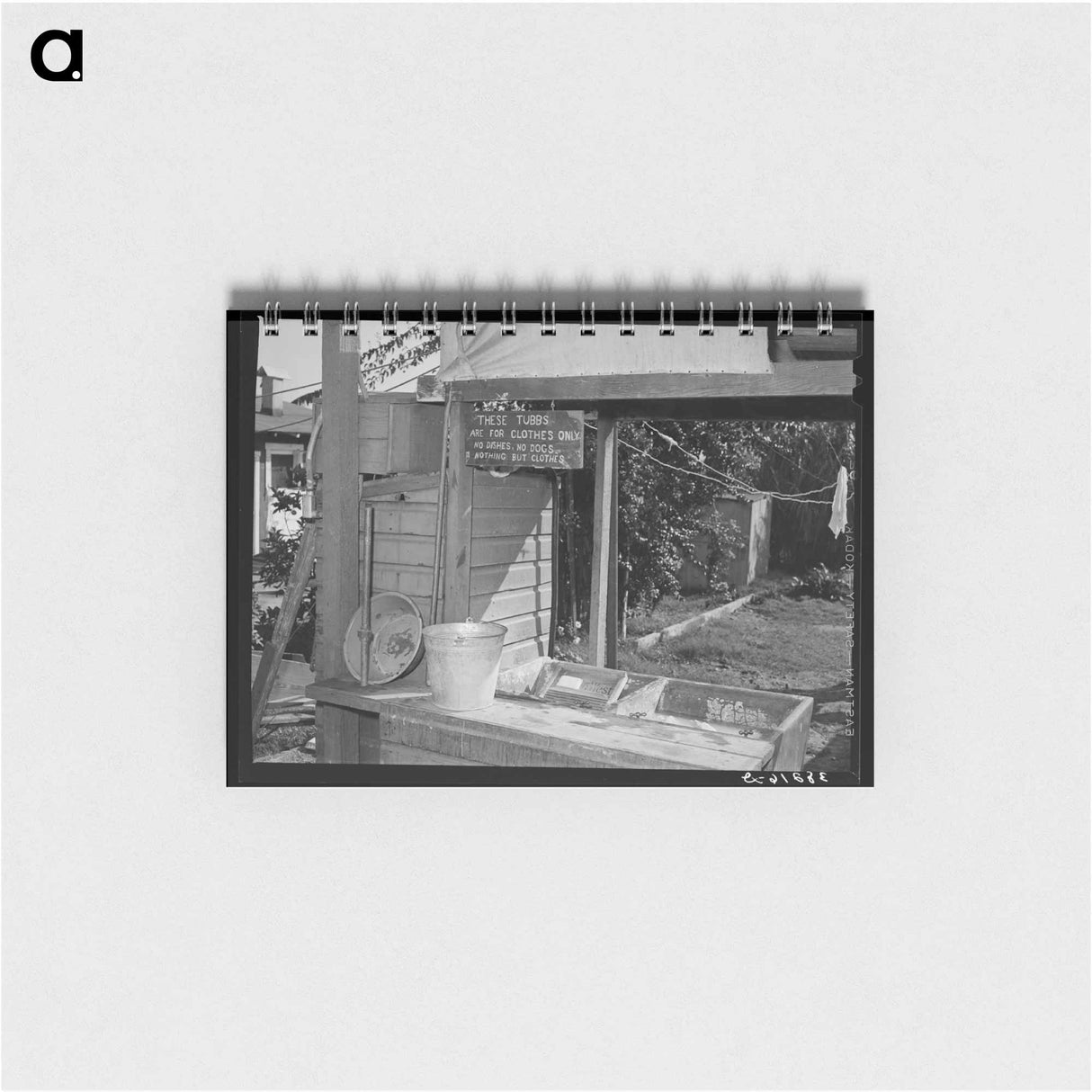 アートメモ帳-Laundry Facilities at a Trailer Court
 - ラッセル リー Memo.