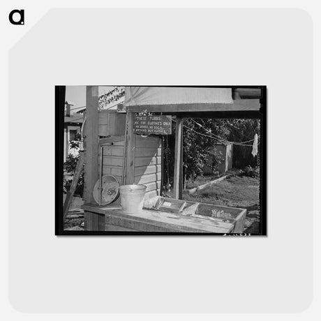 アートポストカード-Laundry Facilities at a Trailer Court
 - ラッセル リー Postcard.