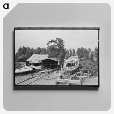 アートパネル-Dry Dock, Olga, Louisiana
 - ラッセル リー Canvas.