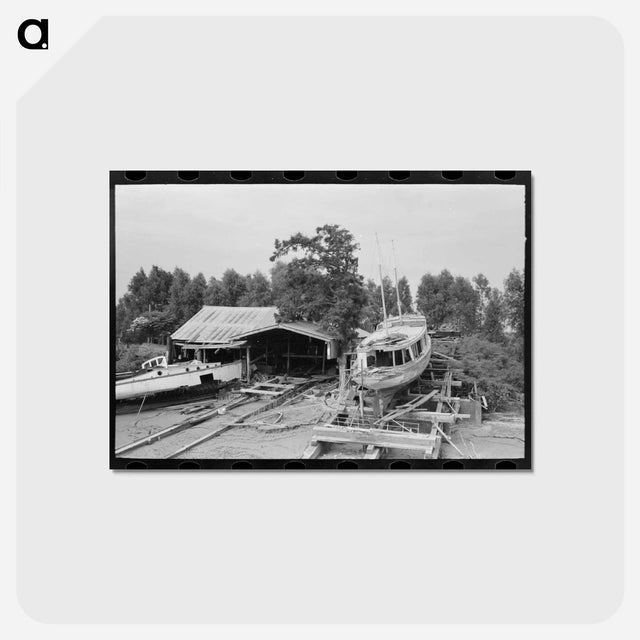 アートポストカード-Dry Dock, Olga, Louisiana
 - ラッセル リー Postcard.