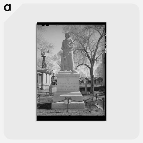 アートポストカード-Monument to Pioneer Mothers, Springerville, Arizona
 - ラッセル リー Postcard.
