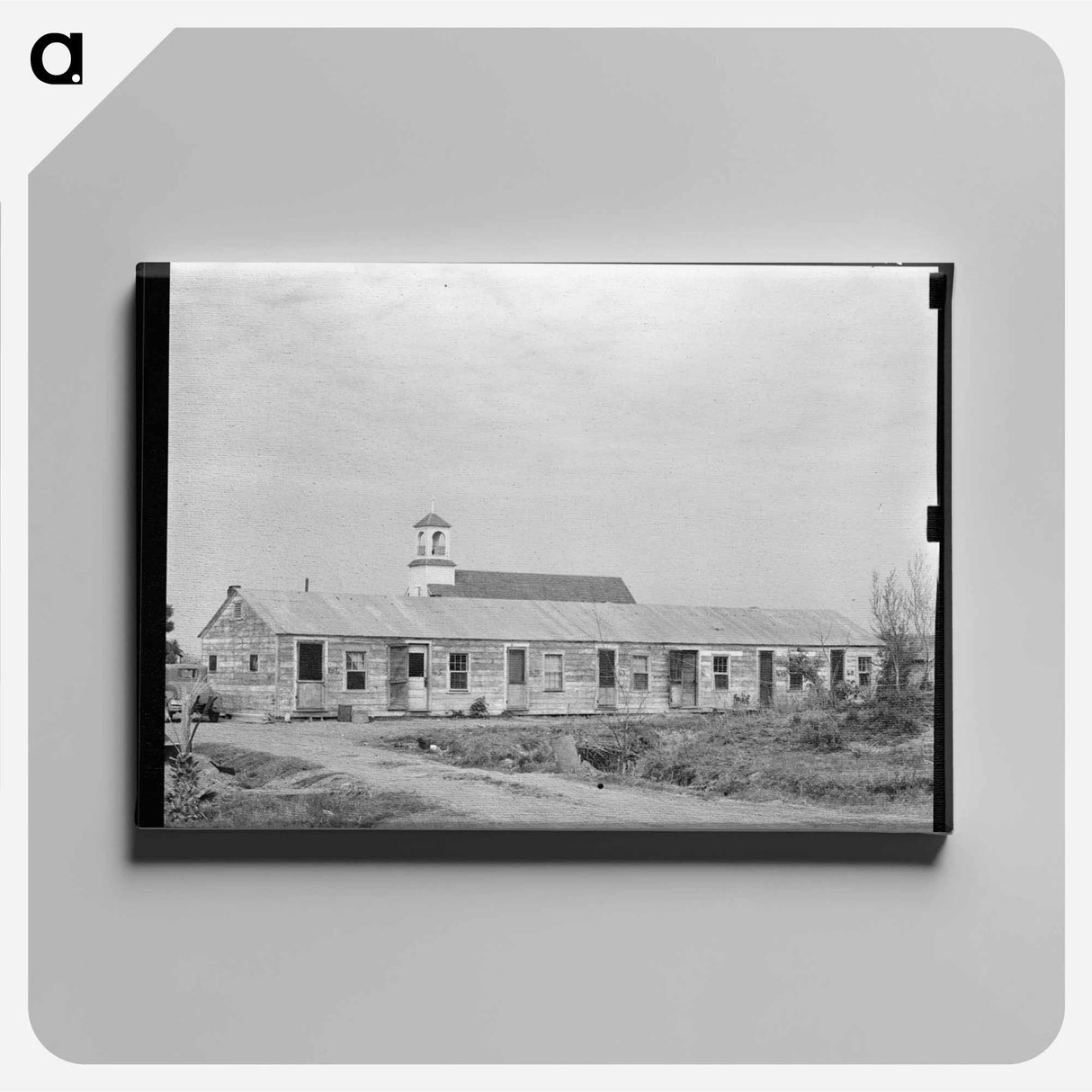 アートパネル-Mexican Housing at Edcouch
 - ラッセル リー Canvas.