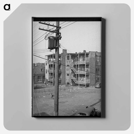 アートパネル-Apartment Houses, Chicago, Illinois
 - ラッセル リー Canvas.