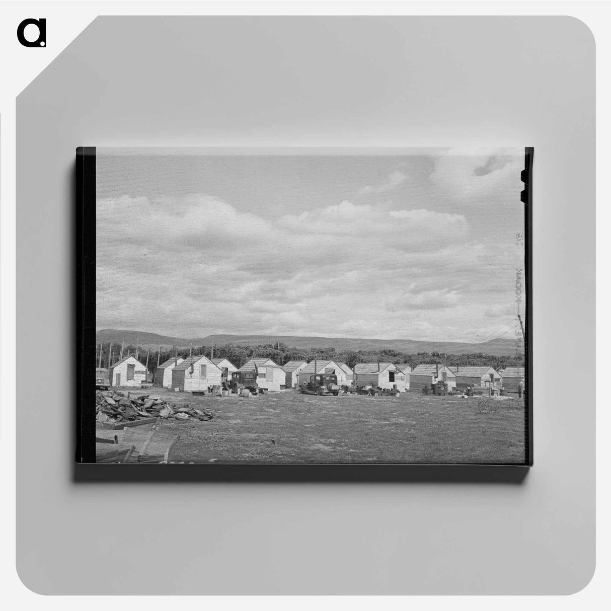 アートパネル-Housing for Hop Pickers, Yakima County
 - ラッセル リー Canvas.