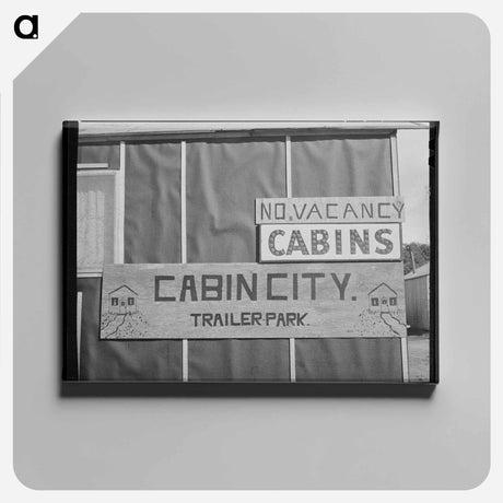 アートパネル-No Vacancy Sign, Hermiston, Oregon
 - ラッセル リー Canvas.